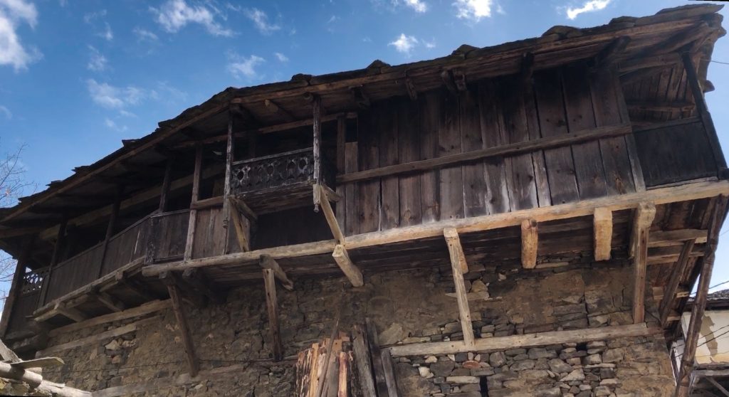 Traditional stone houses in Dolen village, Bulgaria